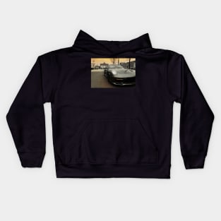 porsche 911, berlin city, brandenburg gate Kids Hoodie